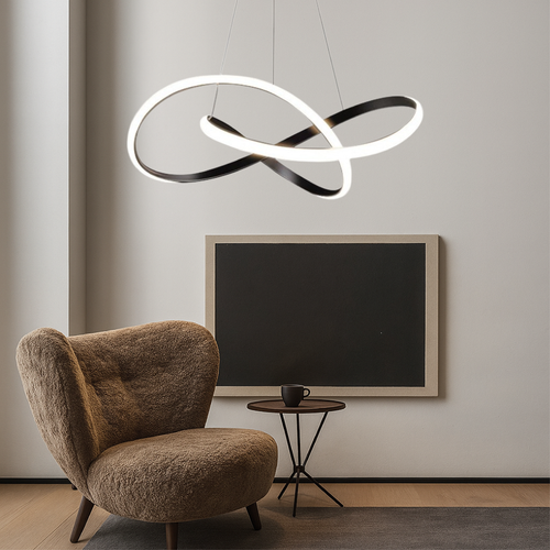 Skanto | Moderne Pendellampe Spisestue Aluminium Svart