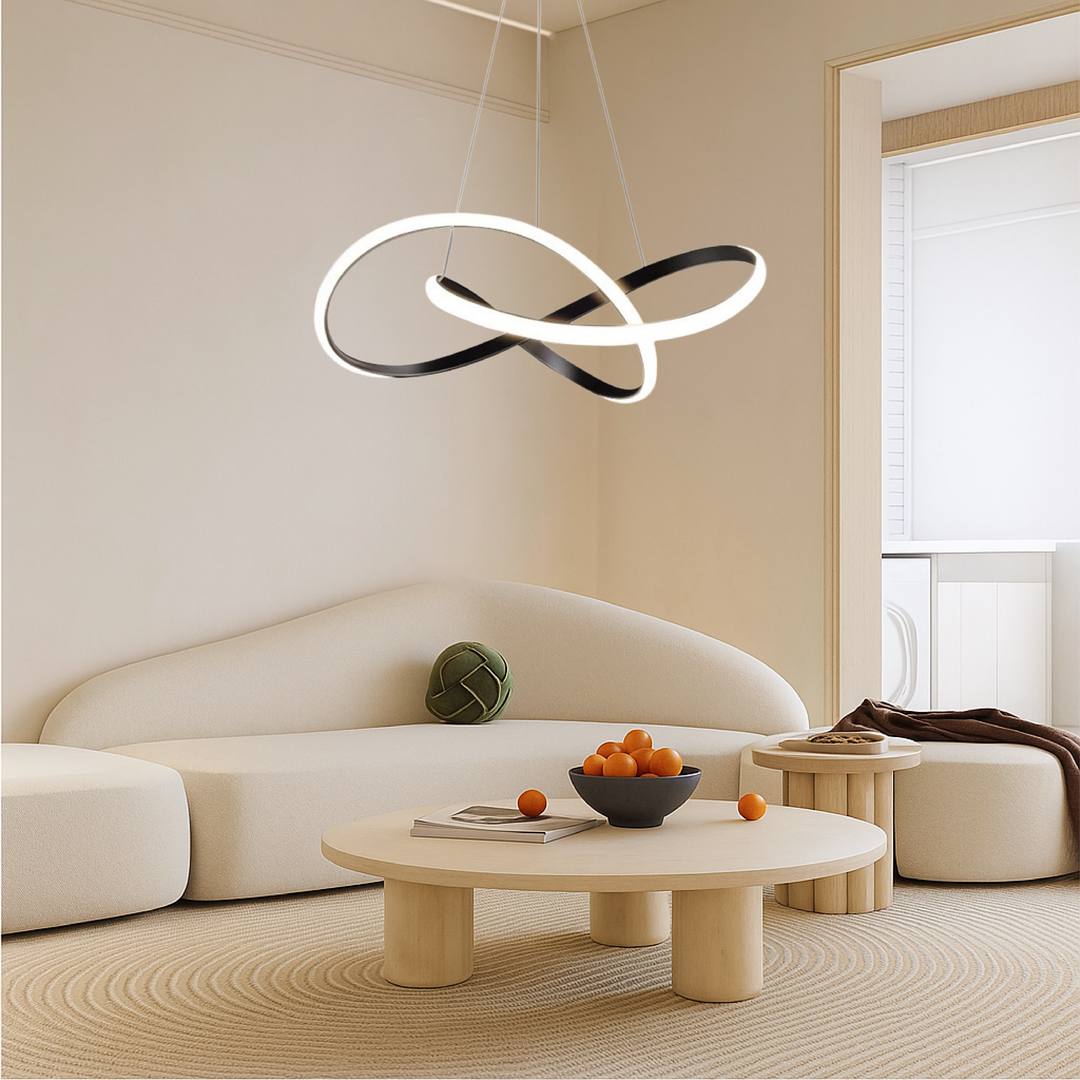 Skanto | Moderne Pendellampe Spisestue Aluminium Svart
