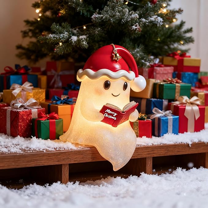 Skanto | GhostGlow | Juleånd Varm Lysdekorasjon for Festlig Dekorasjon
