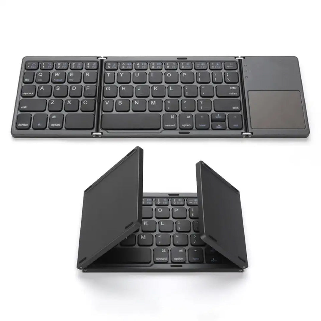 Skanto | Sammenleggbart Bluetooth-tastatur | Innebygd Berøringsplate | Svart