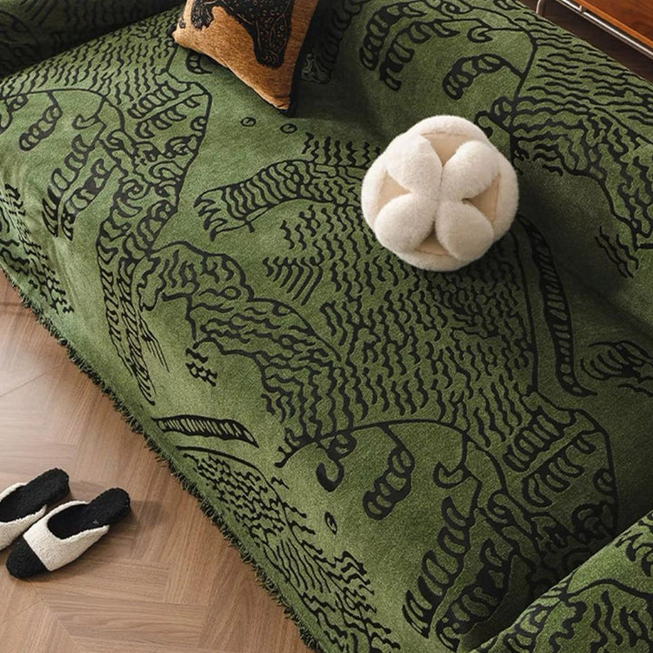 Skanto | Nature Sketch Pattern Sofa Cover