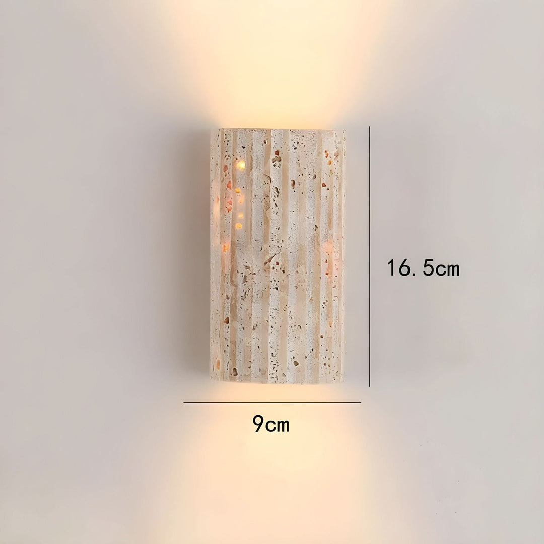 LED-Wandleuchte fra Naturstein