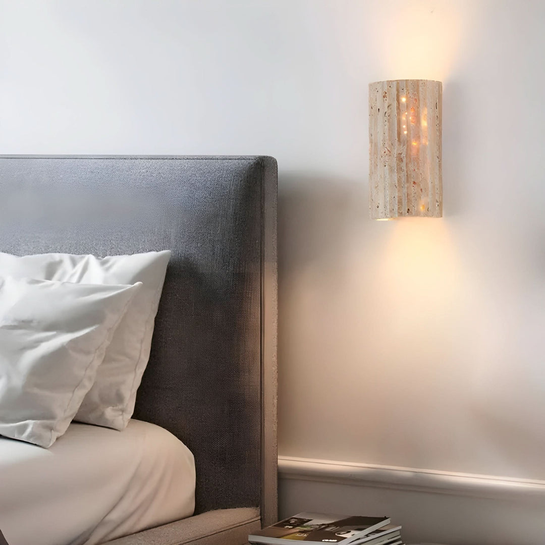 LED-Wandleuchte fra Naturstein