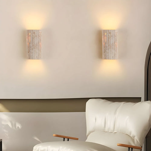 LED-Wandleuchte fra Naturstein