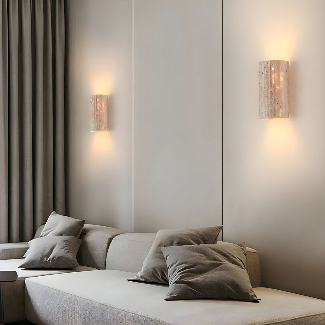 LED-Wandleuchte fra Naturstein
