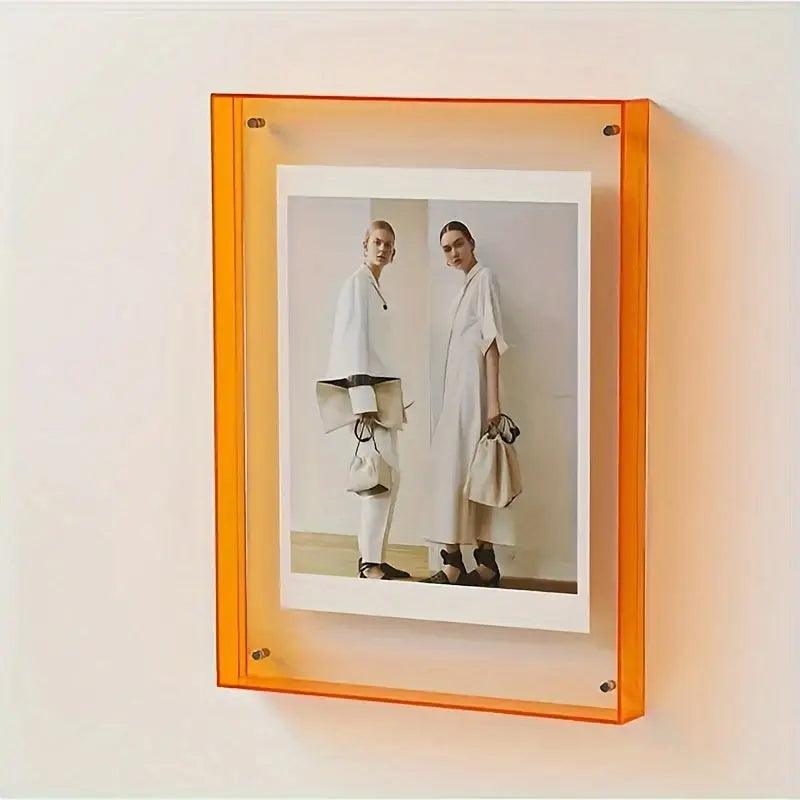 Skanto | Neon Transparent Bilde Ramme – Minimalistisk Akryl Bilde Ramme for Moderne Dekor