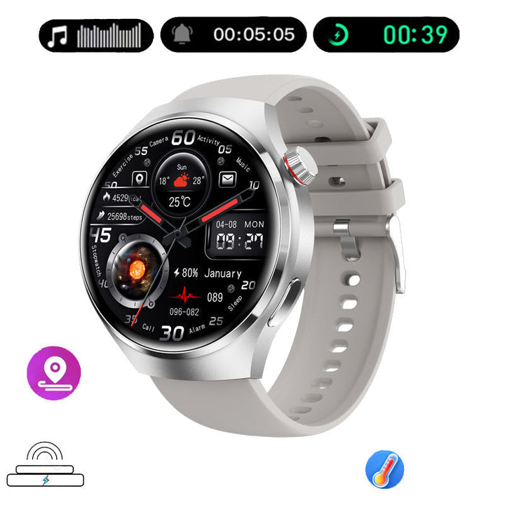 Skanto |  Gt4 Pro Smartwatch For Menn: Ip68 Nfc Gps Tracker, Amoled 360*360 Hd-Skjerm, Hjertefrekvens, Bluetooth-Samtale Begrenset Utgave