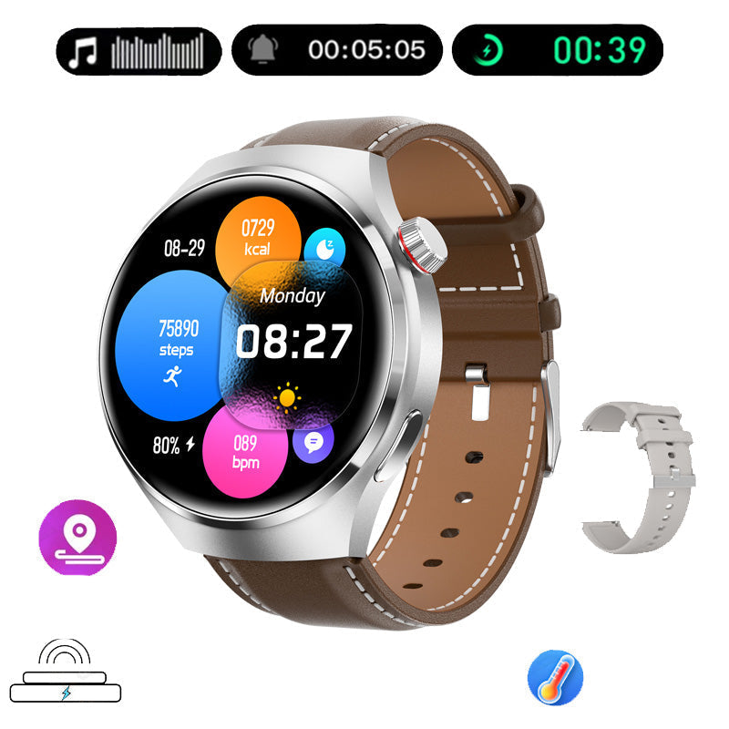 Skanto |  Gt4 Pro Smartwatch For Menn: Ip68 Nfc Gps Tracker, Amoled 360*360 Hd-Skjerm, Hjertefrekvens, Bluetooth-Samtale Begrenset Utgave