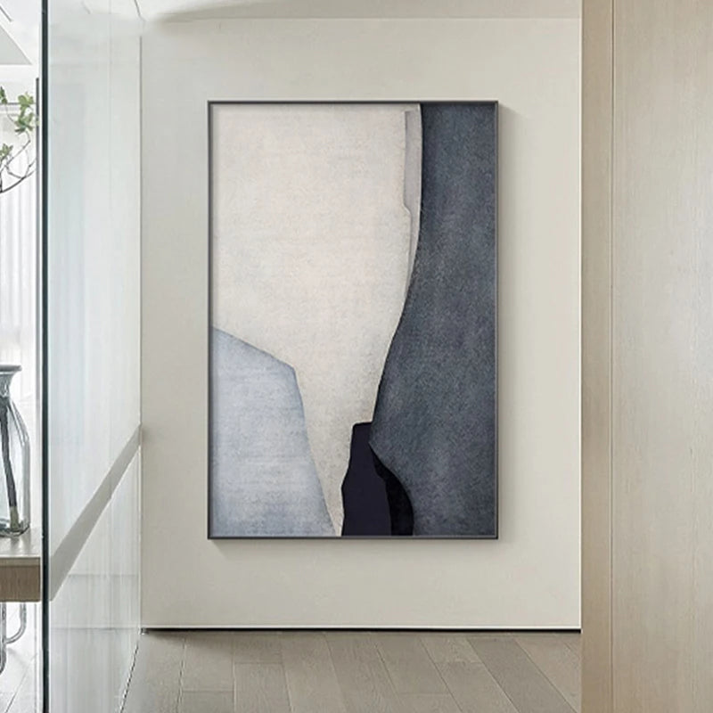 Nøytrale farger Fet fargeblokk Abstrakt veggkunst Fin kunst lerrettrykk Bilder for moderne stue soverom vestibyle kunstdekor | Skanto