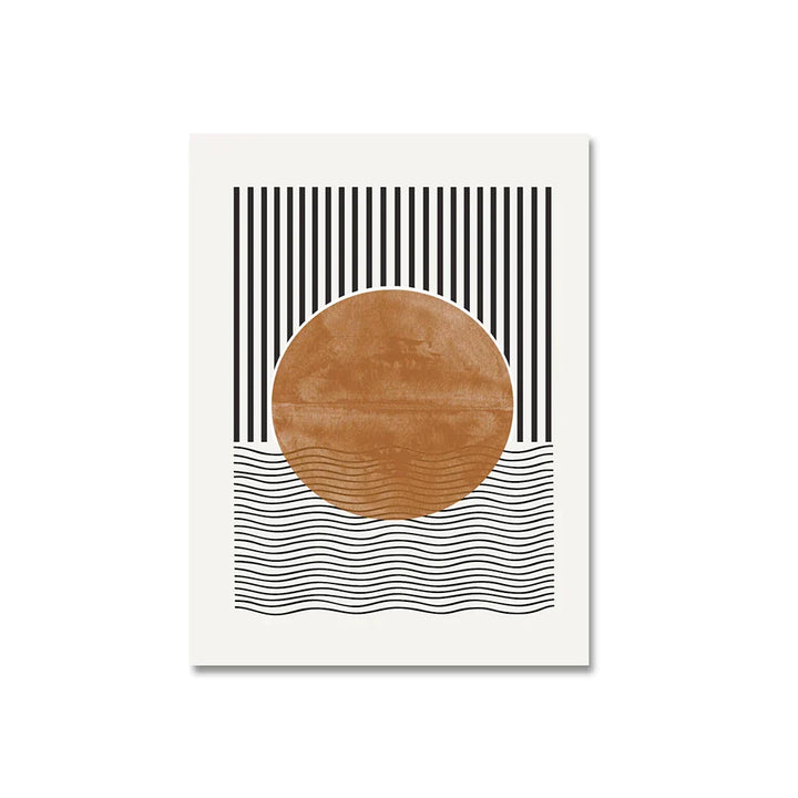 Nøytrale farger Geometrisk veggkunst Fin kunst Lerretstrykk Minimalsitisk bilder For Moderne stue Spisestue Soverom Kunst Dekor | Skanto