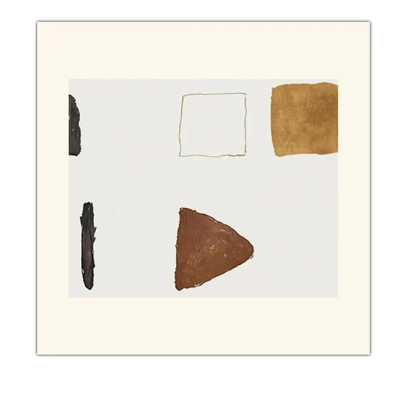 Nøytrale toner Minimalistisk Abstrakt Nordisk Veggkunst Fin Kunst Lerretstrykk Kvadratformat Bilder For Stue Soverom Kunst For Moderne Interiører | Skanto
