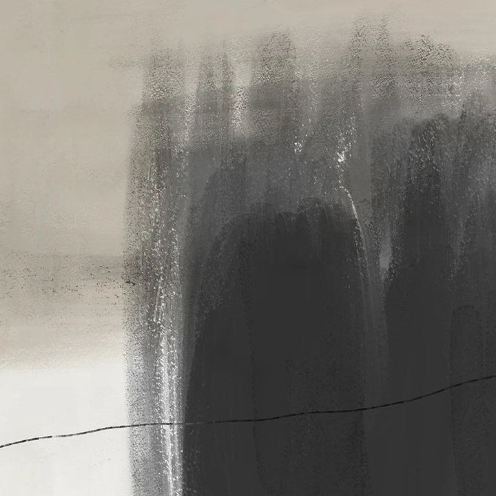 Beige Grå Sort Skandinavisk Abstrakt Veggkunst Fine Art Lerretstrykk Beige Grå Bilder For Minimalistisk Stuekunst For Samtidsinteriør | Skanto