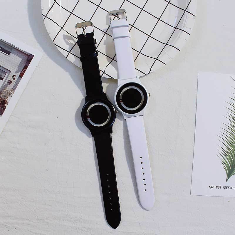 Skanto | IcoolGadgets Ny ankomst Trend ingen pekeren Konsept klokke Enkel kreativ merke Kvinne Menn klokker Relogio Feminino