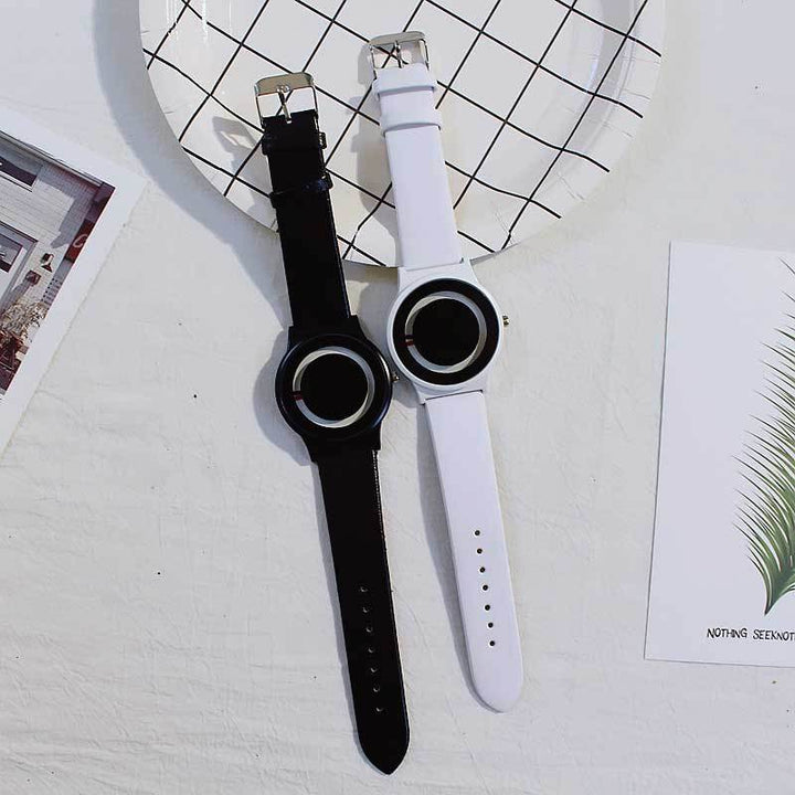 Skanto | IcoolGadgets Ny ankomst Trend ingen pekeren Konsept klokke Enkel kreativ merke Kvinne Menn klokker Relogio Feminino