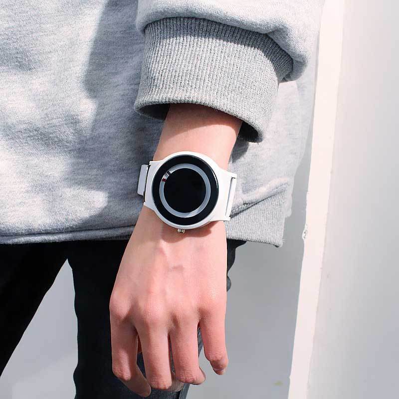 Skanto | IcoolGadgets Ny ankomst Trend ingen pekeren Konsept klokke Enkel kreativ merke Kvinne Menn klokker Relogio Feminino