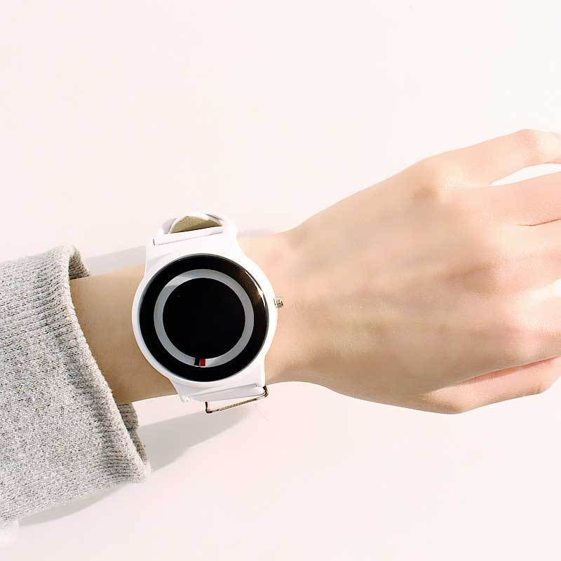 Skanto | IcoolGadgets Ny ankomst Trend ingen pekeren Konsept klokke Enkel kreativ merke Kvinne Menn klokker Relogio Feminino