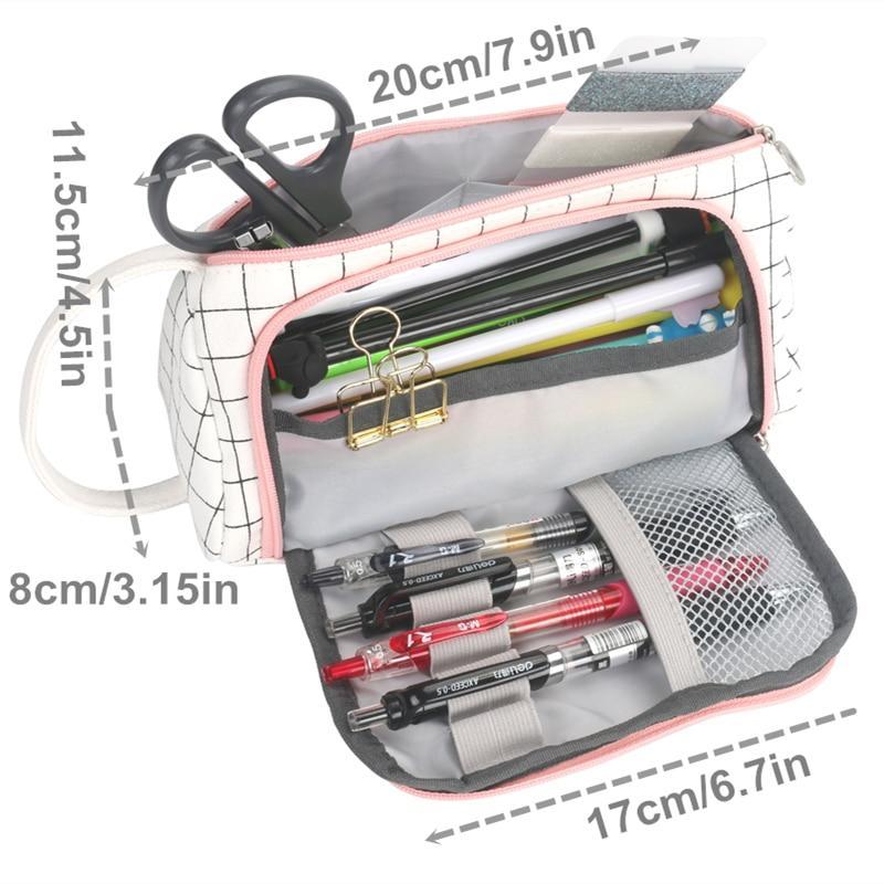 Skanto | IcoolGadgets Super Pennal Kawaii Stor Kapasitet Pennal Skole Pennal Utstyr Penn Bag Skole Boks Blyanter Pung Kontorrekvisita