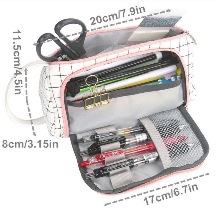 Skanto | IcoolGadgets Super Pennal Kawaii Stor Kapasitet Pennal Skole Pennal Utstyr Penn Bag Skole Boks Blyanter Pung Kontorrekvisita