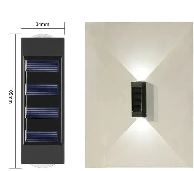 Skanto | LUMIX | New Solar Wall Lighting for Outdoors | Vanntett LED solcellelampe for ambient hagebelysning