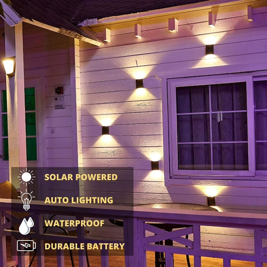 Skanto | LUMIX | New Solar Wall Lighting for Outdoors | Vanntett LED solcellelampe for ambient hagebelysning