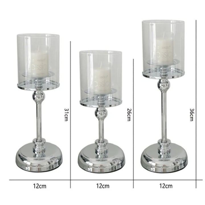 Eleganter nordischer Kerzenhalter für luxuriöse Heimdekoration und Restaurant-Ornament
