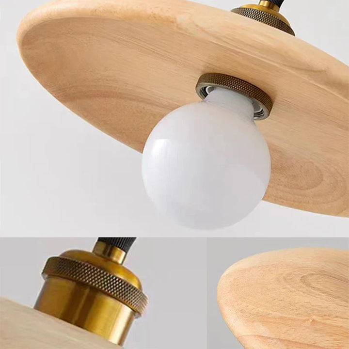Nordisk hengelampe laget av tre – Minimalistisk pendellampe i Scandi-design | Skanto