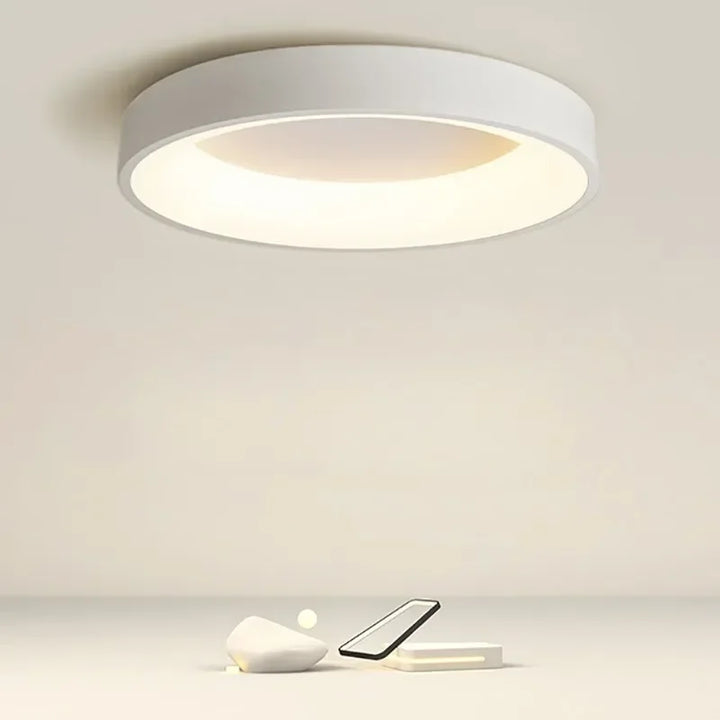 AuroraGlans – Skandinaviske runde LED-taklamper for stue og soverom