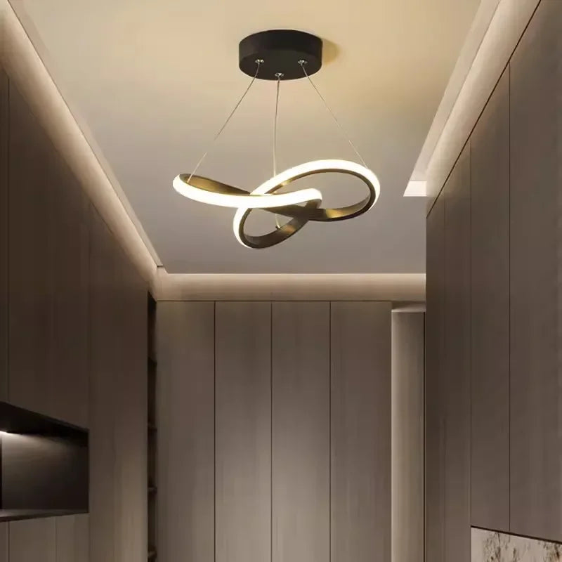 LumiWave LED-taklampe | Energieeffektiv designlampe for stue, soverom & kjøkken | Moderne LED-belysning