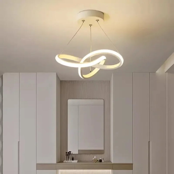 LumiWave LED-taklampe | Energieeffektiv designlampe for stue, soverom & kjøkken | Moderne LED-belysning