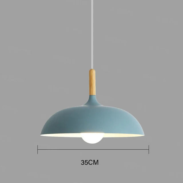 Moderne taklampe eiketre | Skandinavisk pendellampe for stuen | Skanto