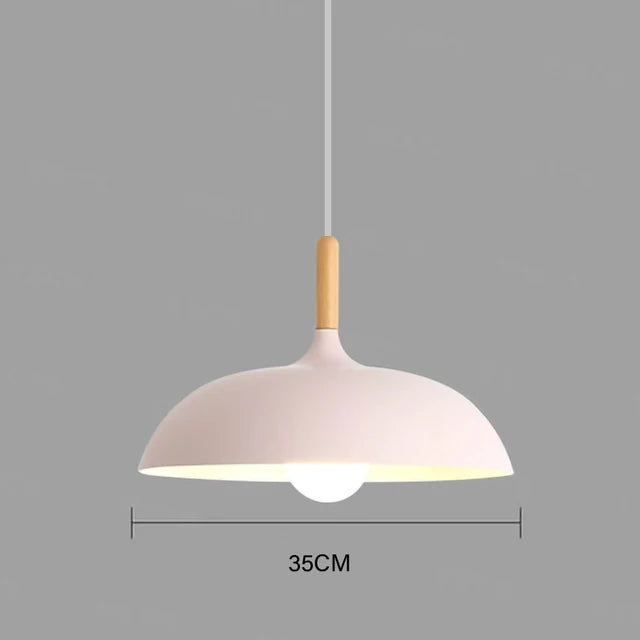 Moderne taklampe eiketre | Skandinavisk pendellampe for stuen | Skanto