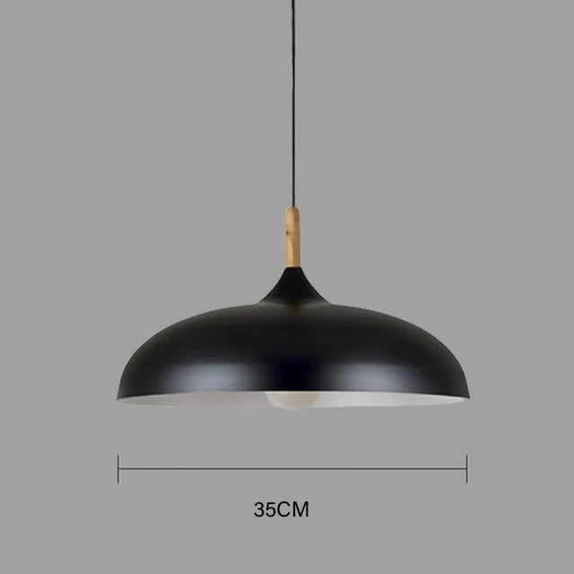Moderne taklampe eiketre | Skandinavisk pendellampe for stuen | Skanto