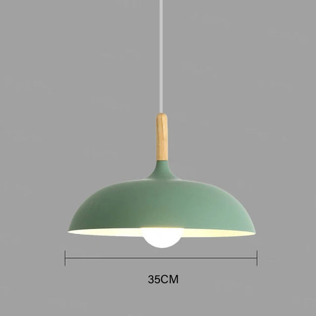 Moderne taklampe eiketre | Skandinavisk pendellampe for stuen | Skanto