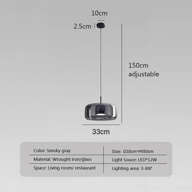 Minimalistisk glasspendellampe – Elegant og enkel belysning for ethvert rom