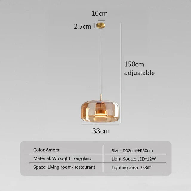 Minimalistisk glasspendellampe – Elegant og enkel belysning for ethvert rom
