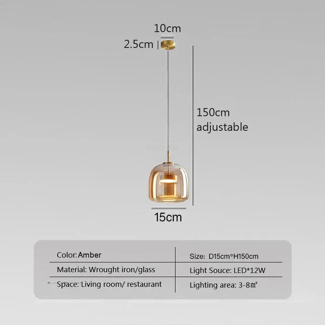 NordicGlow - Minimalistisk LED Pendellampe for et Tidløst Utseende | Skanto