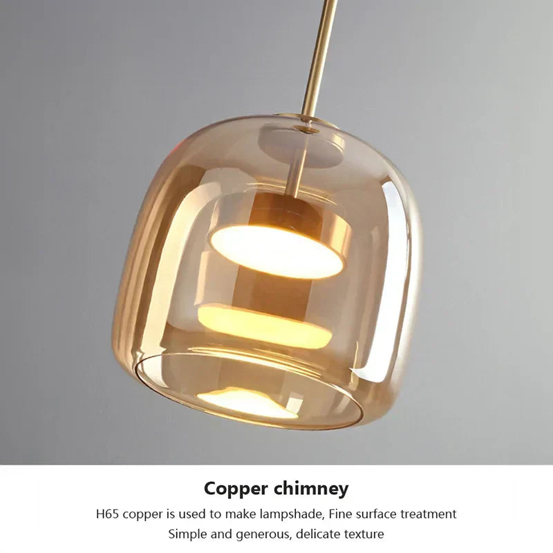 Minimalistisk glasspendellampe – Elegant og enkel belysning for ethvert rom
