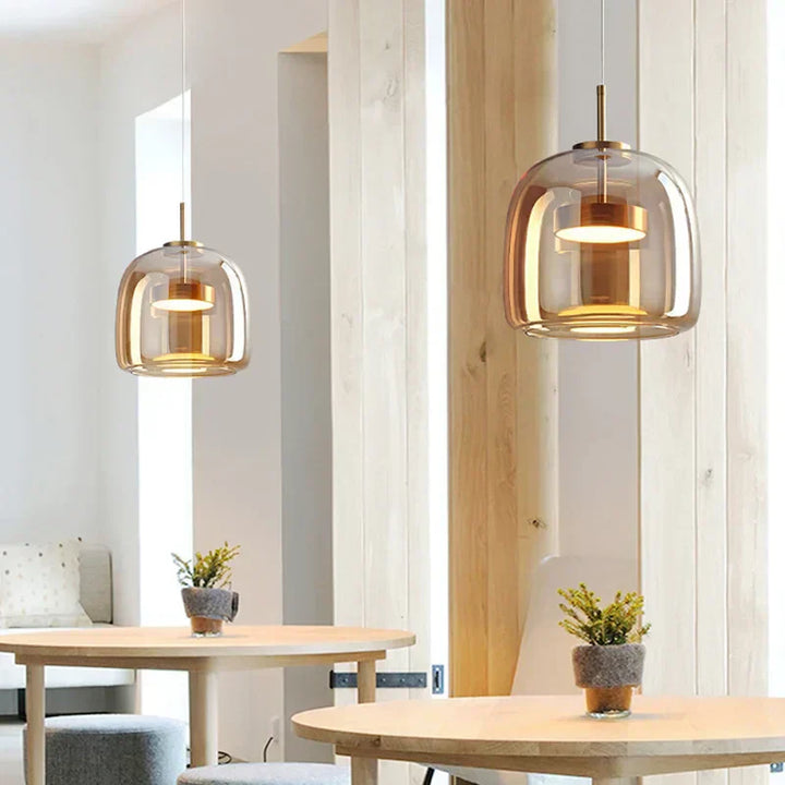 Minimalistisk glasspendellampe – Elegant og enkel belysning for ethvert rom