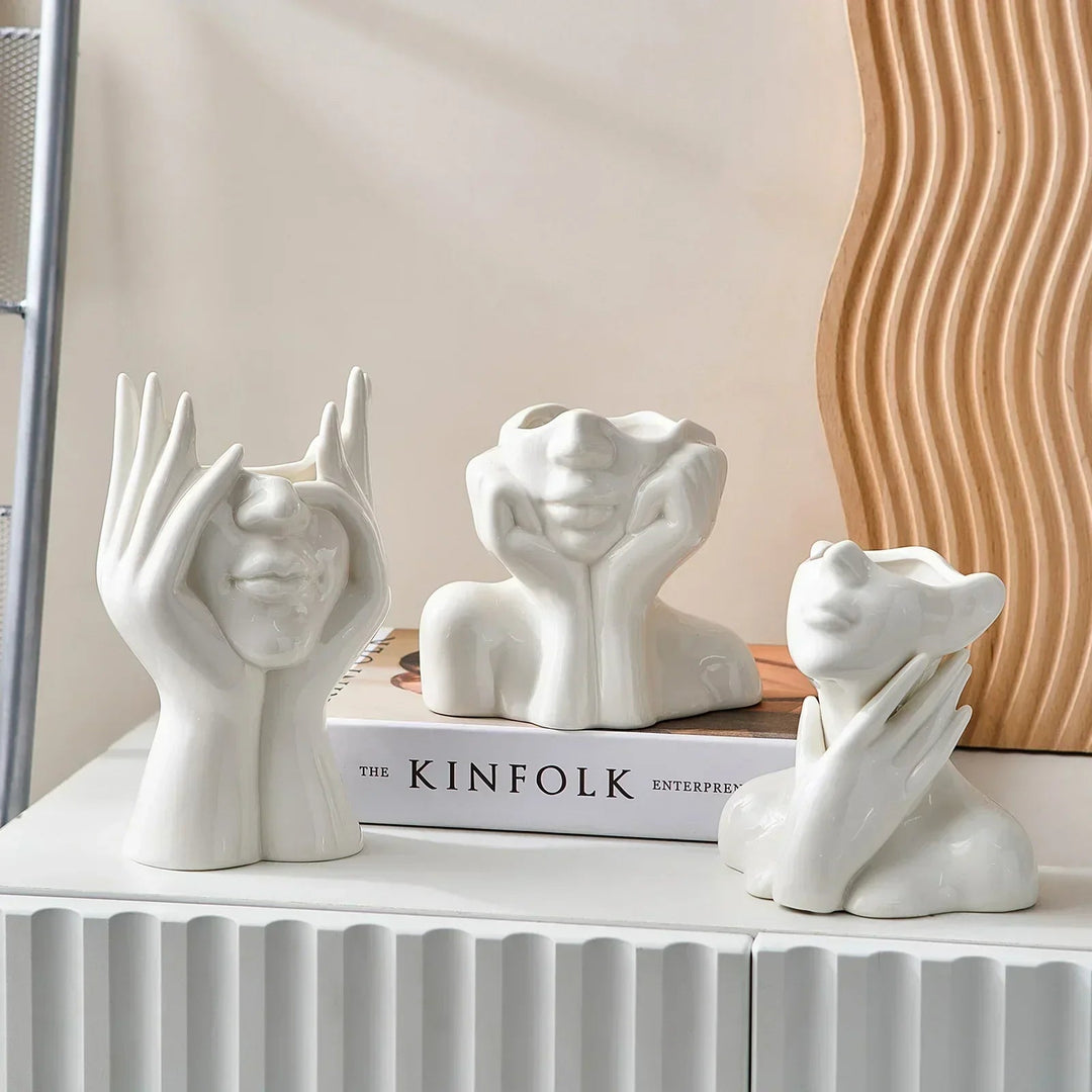 ClayLuxe Keramiske Vaser – Minimalistisk Design for et Stilfullt Hjem Skanto