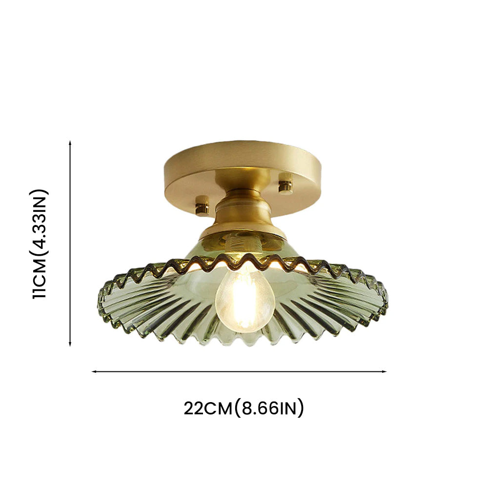 Skanto | Taklampe Moderne Glass Semi Flush Lampe