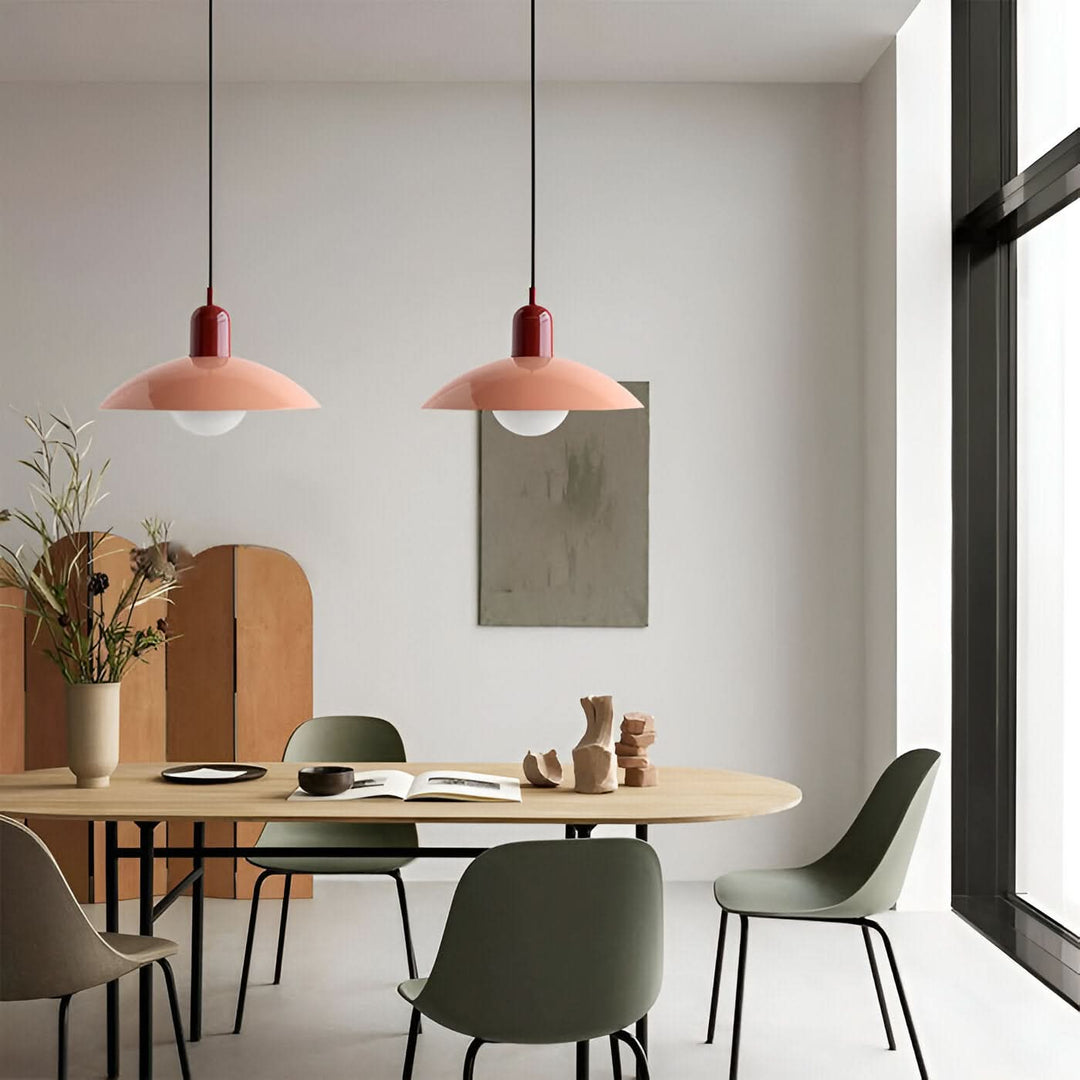 Skanto | Moderne Macaron Bauhaus Pendellampe – Jernskjerm