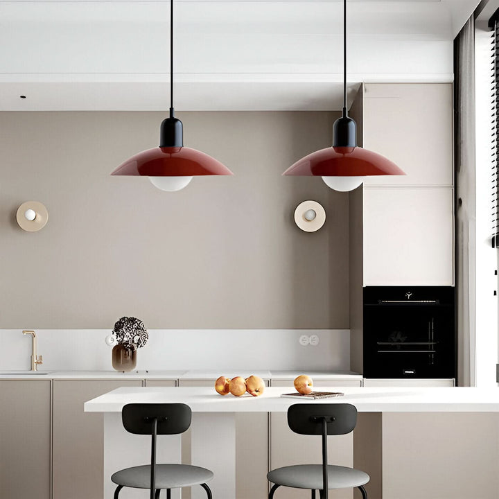 Skanto | Moderne Macaron Bauhaus Pendellampe – Jernskjerm