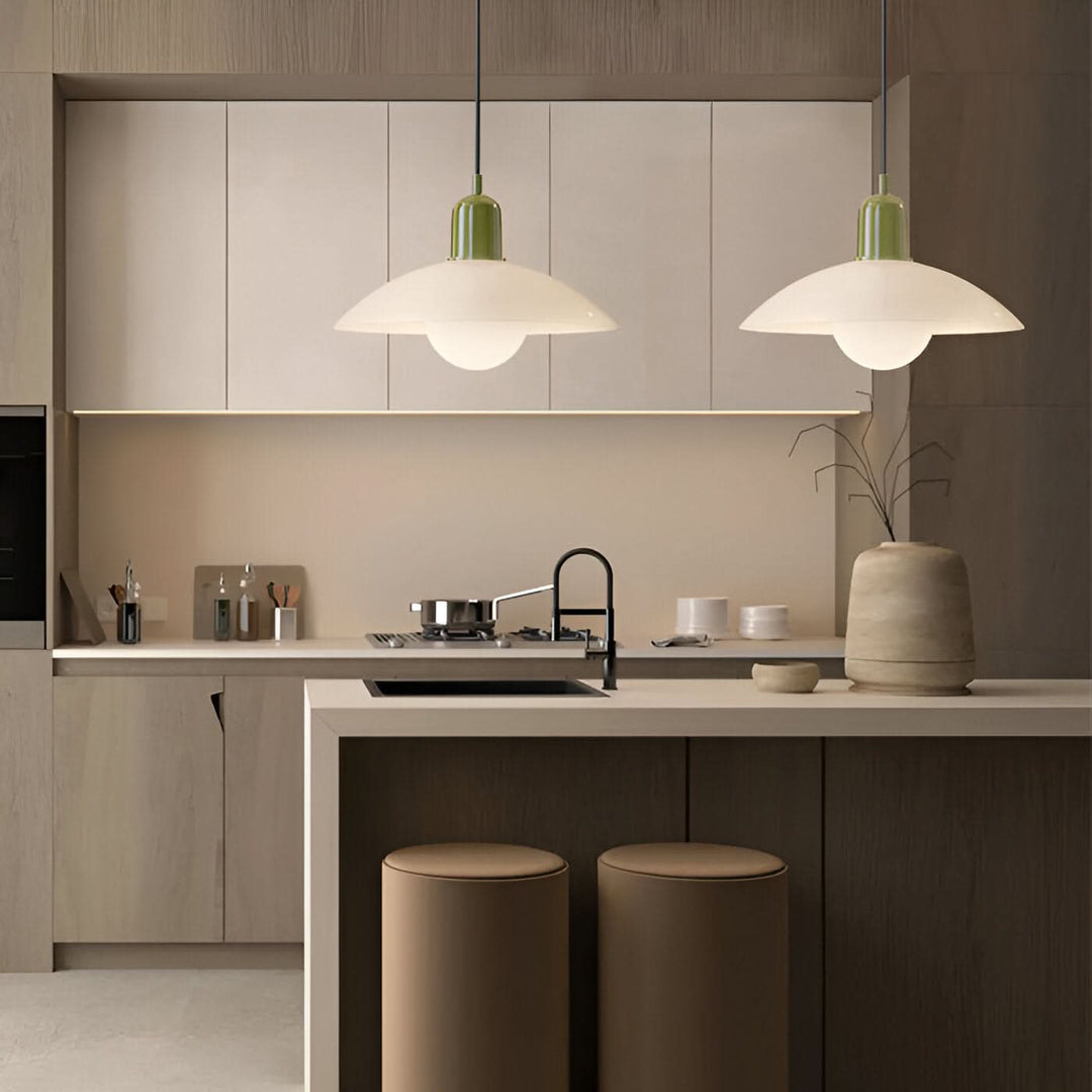 Skanto | Moderne Macaron Bauhaus Pendellampe – Jernskjerm