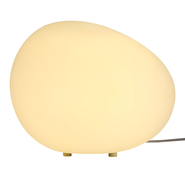 Skanto | Rund Metall Bordlampe i Skandinavisk Design