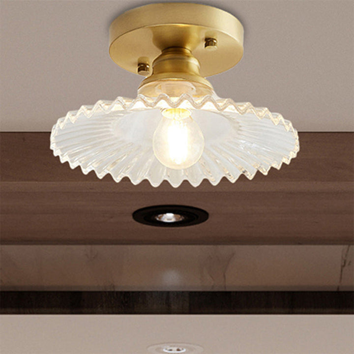 Skanto | Taklampe Moderne Glass Semi Flush Lampe