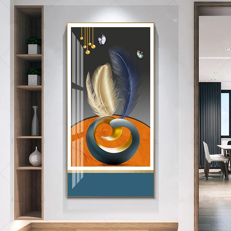 Nordic Celestial Harmony Veggkunst Fine Kunstlerduker Lette Luksus Abstrakte Lykkebringende Bilder For Moderne Leilighet Stue Foyer Kunst Dekor (Uinnrammet) | Skanto