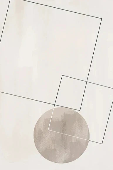 Nordic Minimalist Geometrisk Abstrakt Veggkunst Fin Kunst Lerretsutskrifter Beige Svart Abstrakte Bilder For Moderne Leilighet Dekor | Skanto