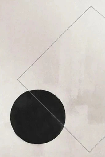 Nordic Minimalist Geometrisk Abstrakt Veggkunst Fin Kunst Lerretsutskrifter Beige Svart Abstrakte Bilder For Moderne Leilighet Dekor | Skanto