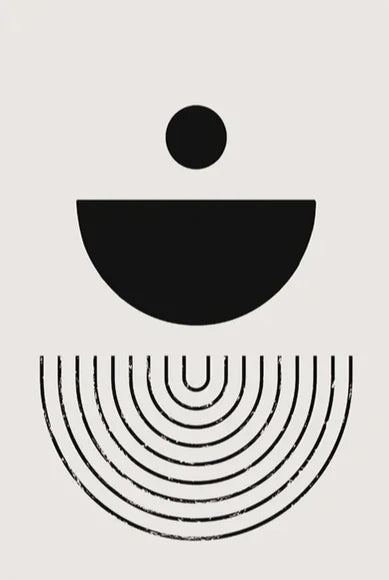 Nordic Minimalist Geometrisk Abstrakt Veggkunst Fin Kunst Lerretsutskrifter Beige Svart Abstrakte Bilder For Moderne Leilighet Dekor | Skanto