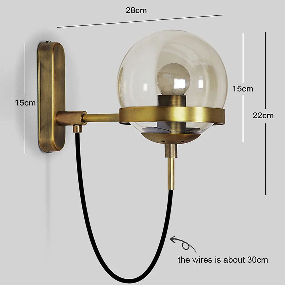 Unik Glass Ball Vegglampe | Skanto
